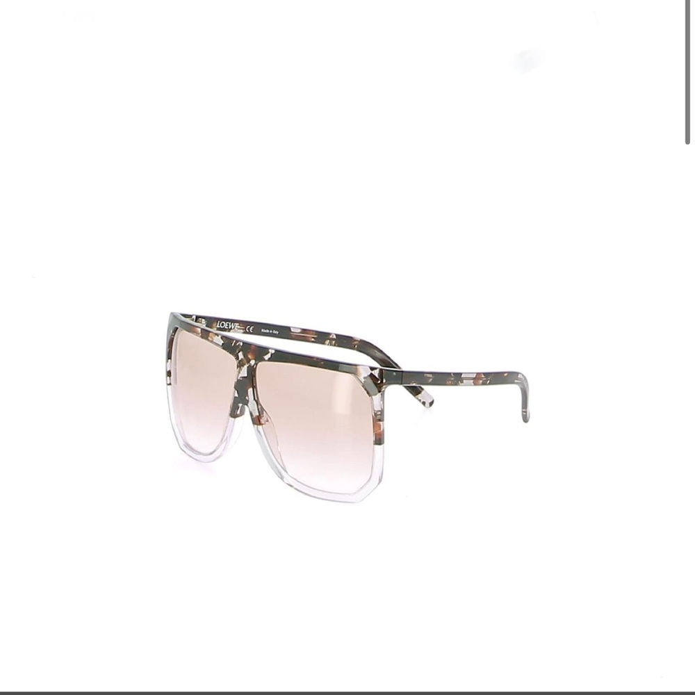 LOEWE SLW943 Filippa brown ombre gradient square oversized sunglasses